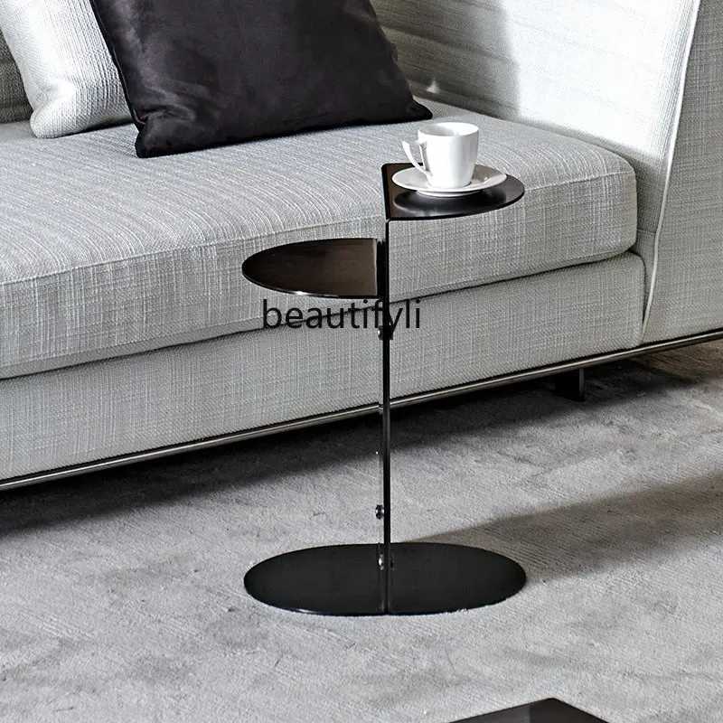 

zq Design Italian High-End Minimalist Style Small Table Designer Stainless Steel Corner Table