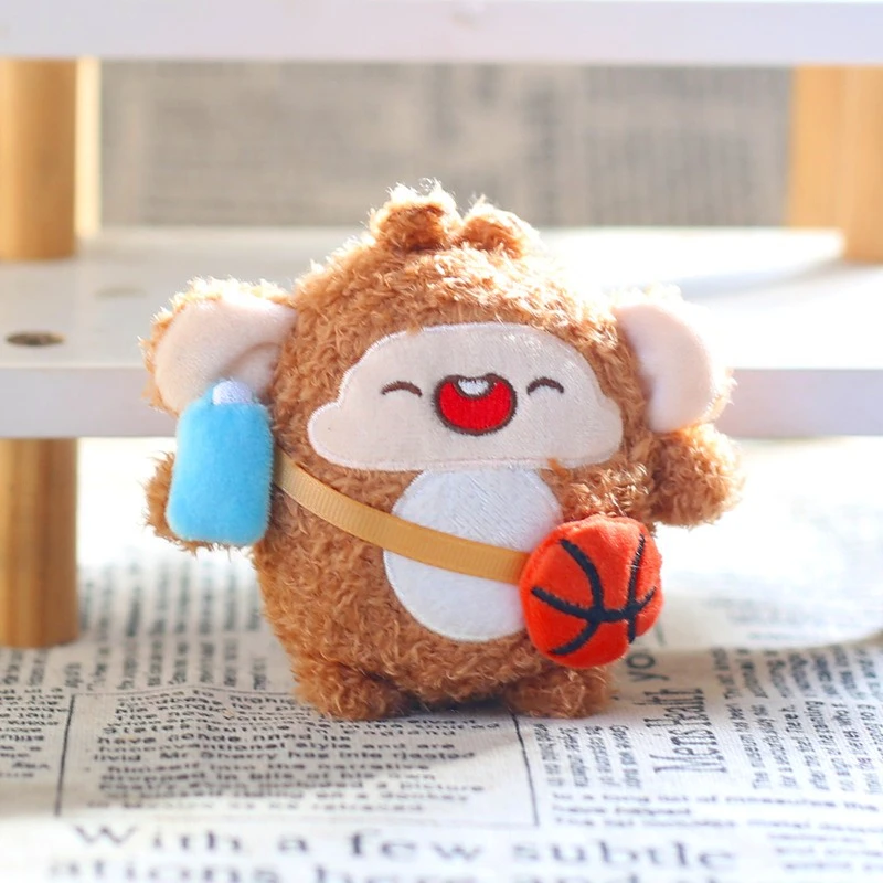 Soft Plush Monkey Keychain Doll for Kids Girls
