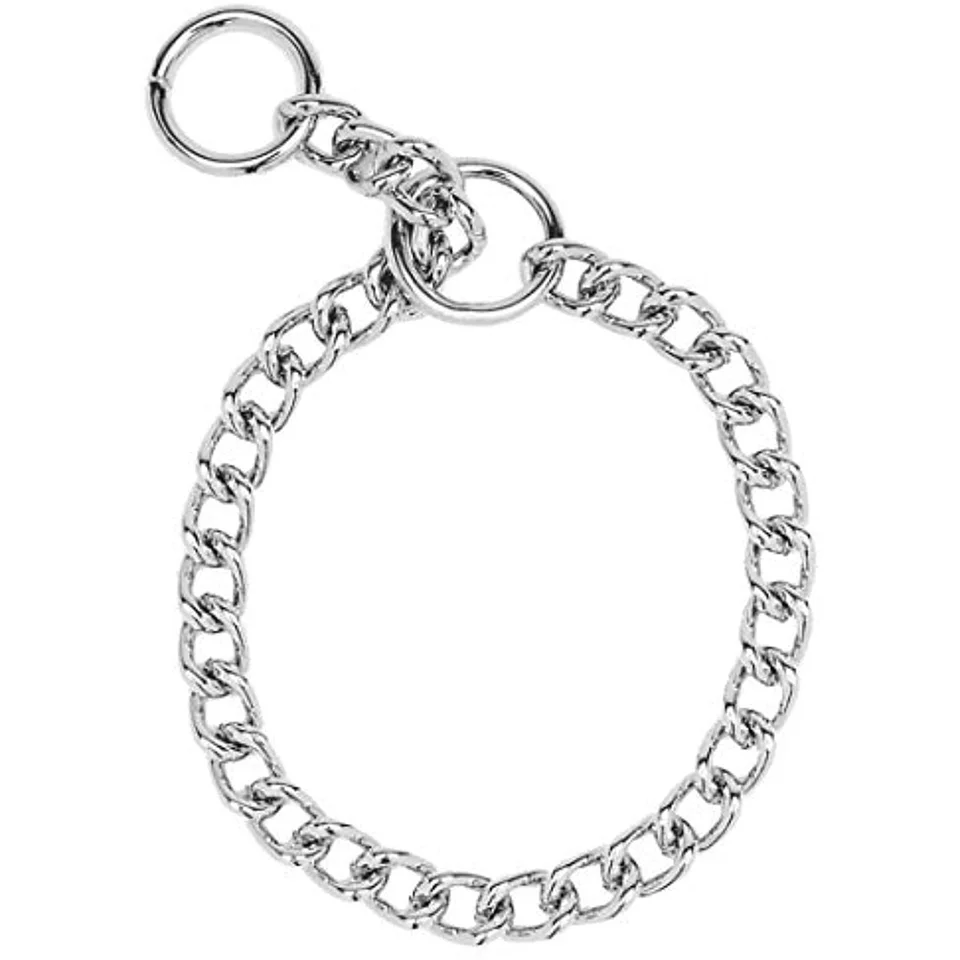 Metal Dog Chain Training Collar for Medium Dogs
