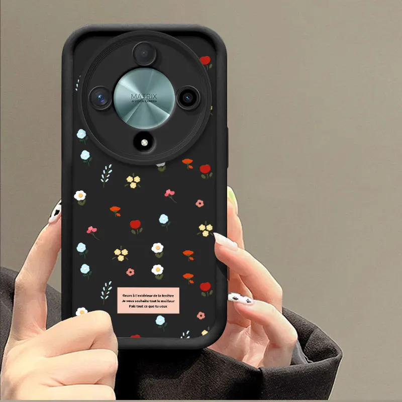 Romantic Flower Shockproof Soft Silicone TPU Protective Case