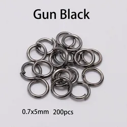 Vibrant Jewelry Making Kit - 300 - Piece Rings and Clasps Set (Ring Gunblack)