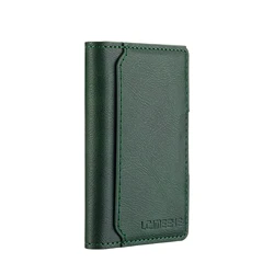 Magnetic Leather Card Holder Wallet with Magsafe Functionality (Green)