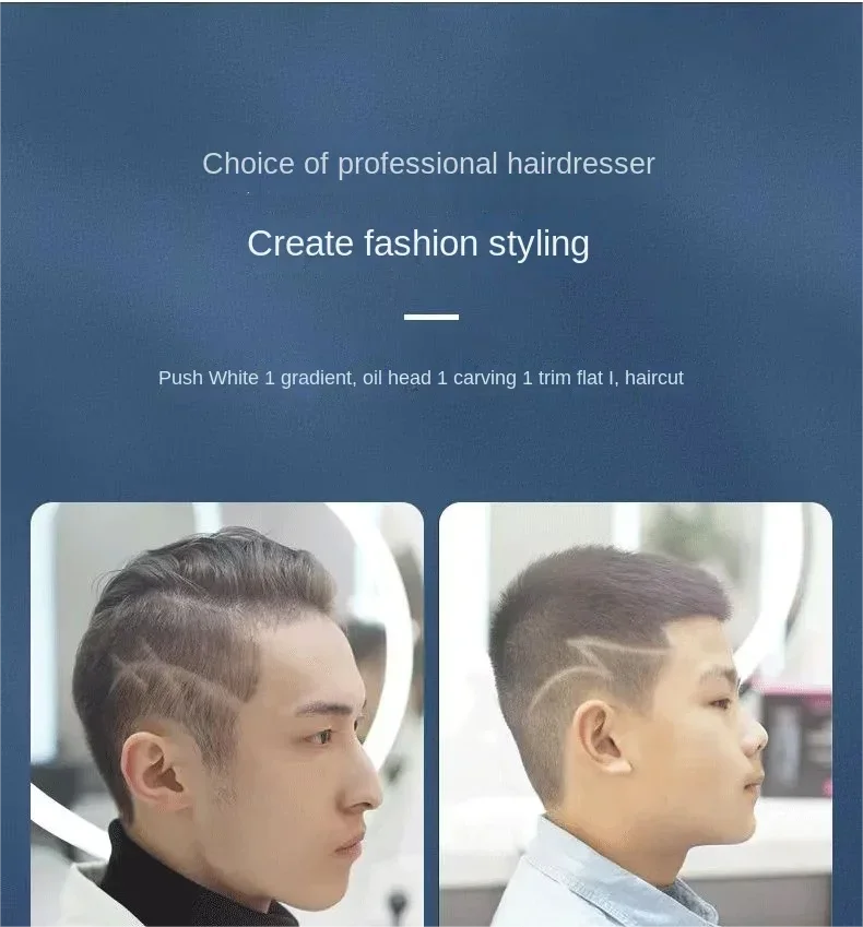 Description Picture 4 of itemProfessional transparent electric hair clipper: suitable for home and professional hair cutting, multifunctional design