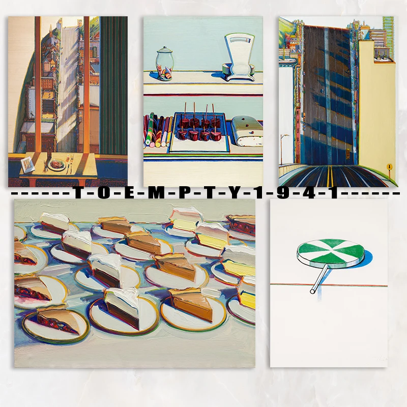 Modern Art Painting Candy Pies Poster Canvas Printing Apartment Coffee Shop Decorazione Della Parete Estetica Decor Exhibition Poster