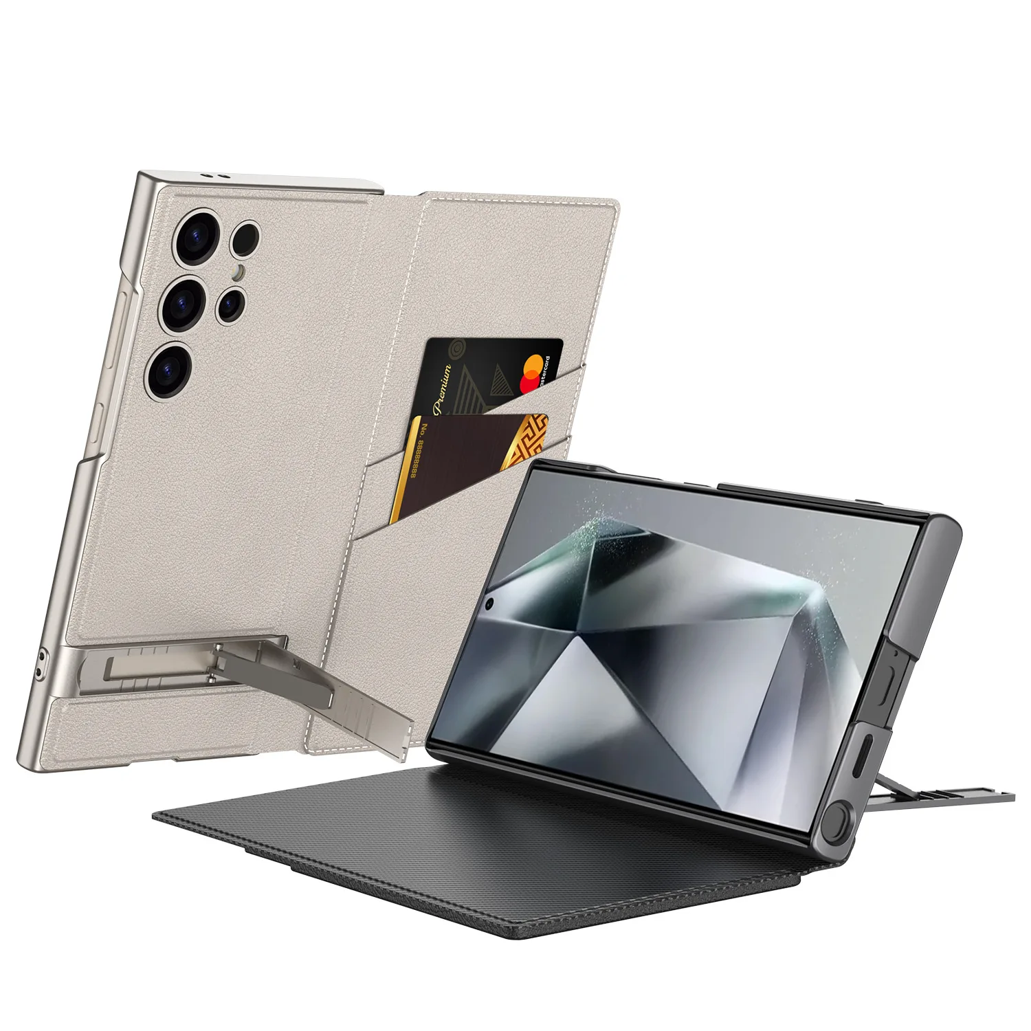 

Кожаный чехол-книжка с отделением для карт для Samsung Galaxy S24 S23