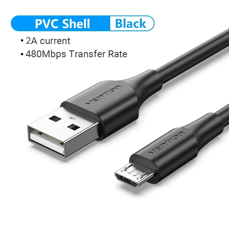 High-Speed USB 2.0 to Micro-B Fast Charging Data Cable