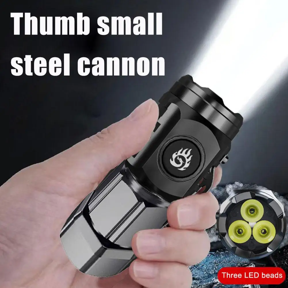 

Three Eyed Mini Flash Ultra Power Flashlight Pocket Mini Flashlight Three Flashlight Eyed Lumen High D1N5
