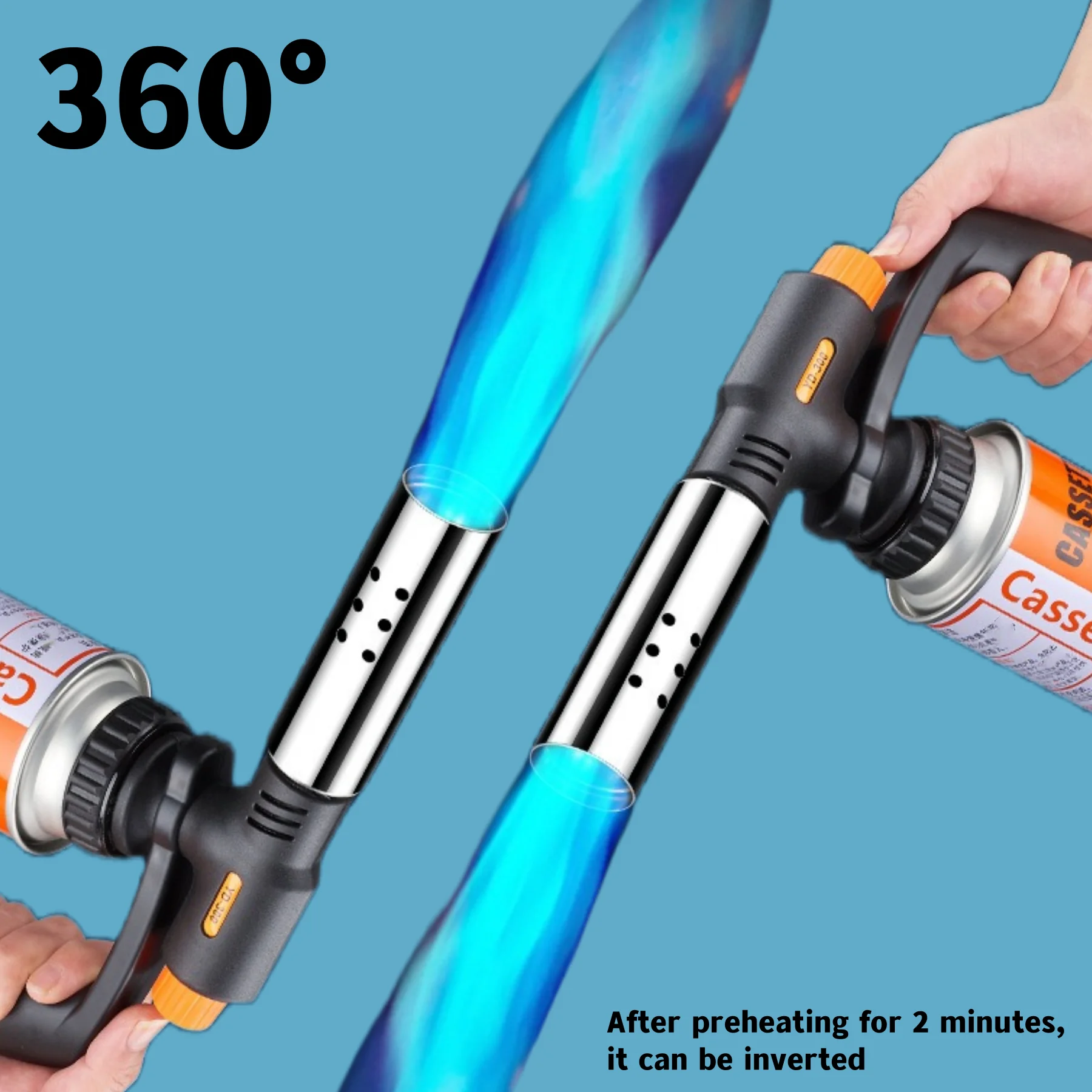 Butane Gas Torch Kitchen Torch Portable High Temperature Kitchen Cooking Charcoal Burning Barbecue Welding