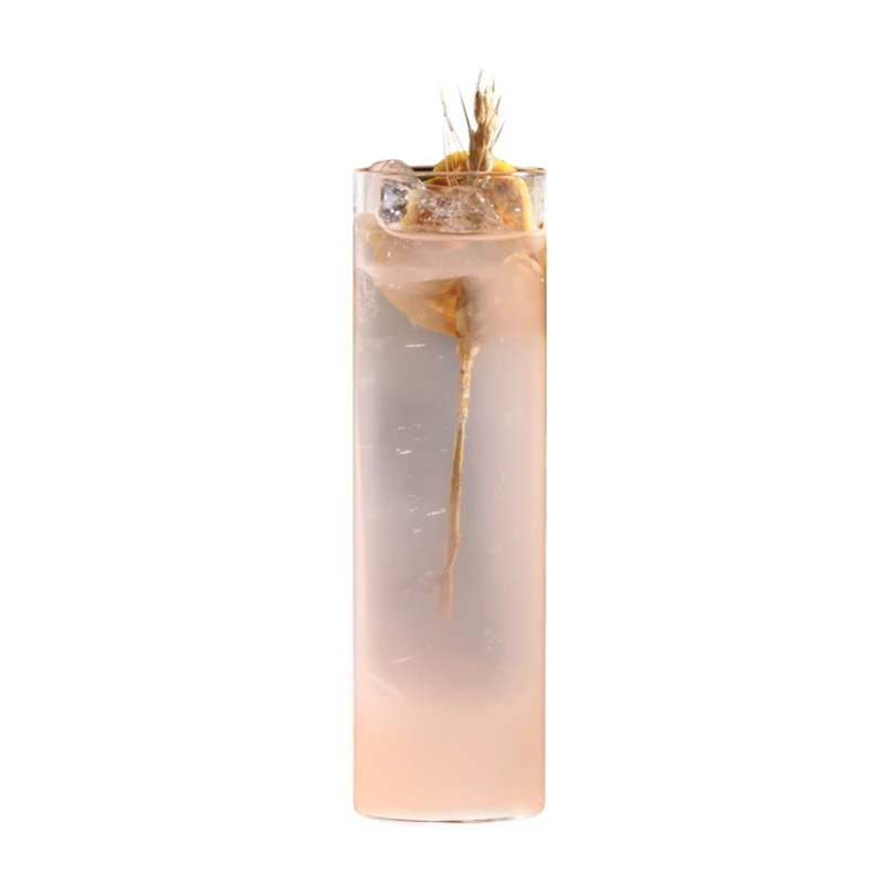 Japanese Style Cocktail Glass Straight Light And Thin Colin Glass Highball Long Cup Juice Water Cup For Home Bar