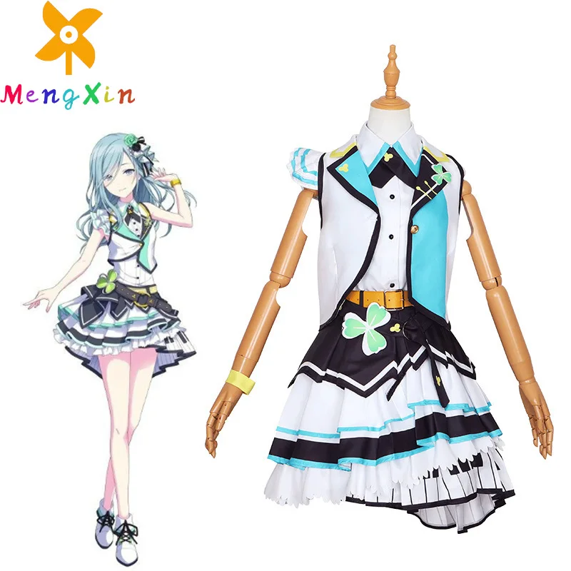 

MengXin Anime Project Sekai Colorful Stage Hinomori Shizuku Cosplay Costume Women Dress Halloween Suit