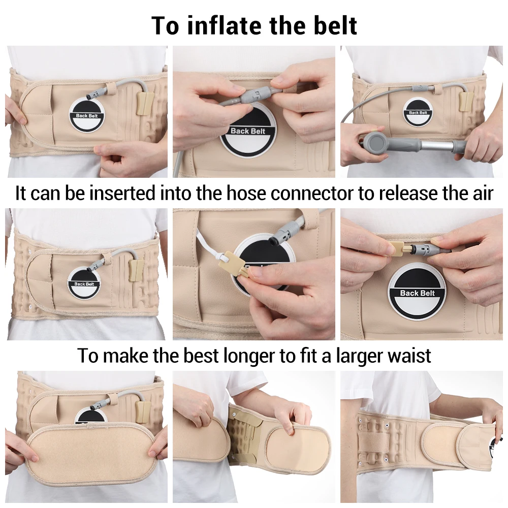 Adjustable Lumbar Support Waist Belt Massager