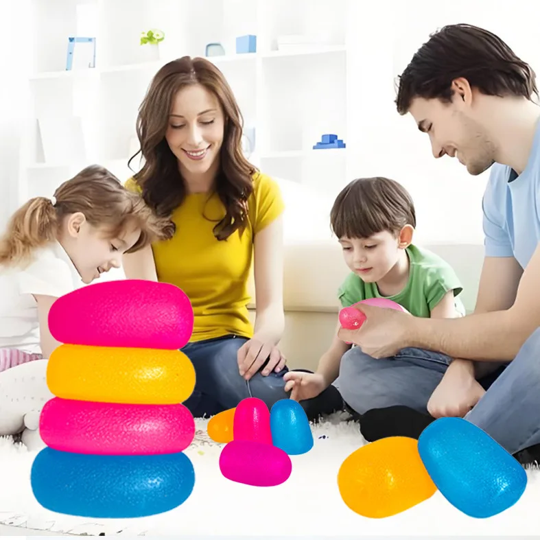 Stress Relief Toys Fidget Toys Mochi Squishy Toy Educational Toy Surprise Capsule Egg Toy Candy Plastic Pinching Stress Relief Tool Maltose Pinching Toy Soft Transparent Silicone Squeeze Toy Ball