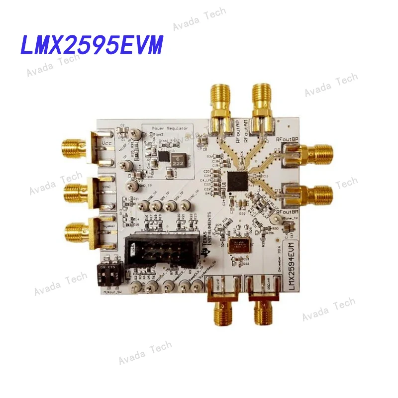 

Avada Tech LMX2595EVM Clock and Timer Development Tool 19GHz Wideband RF Synthesizer Eval Mod