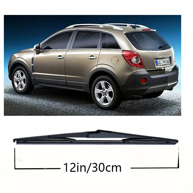 12" Rear Wiper Blade For Vauxhall Opel Antara 2006 - 2019 Windshield Windscreen Clean Tailgate Window Rain Brush 3