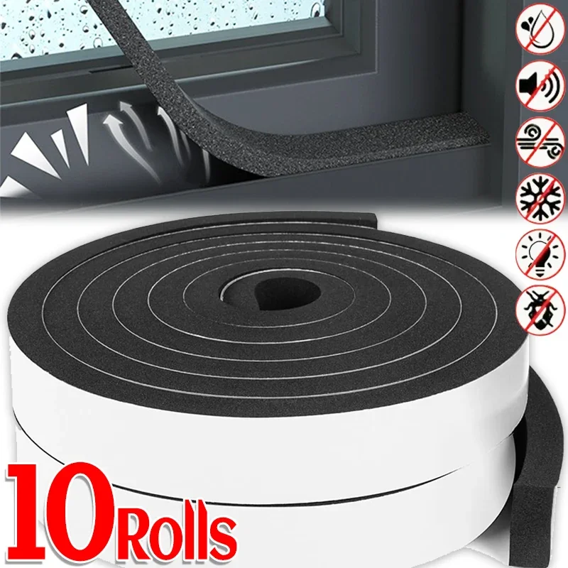 2-20M-Door-Window-Seal-Strip-Self-Adhesive-Sponge-Tape-Insulation ...