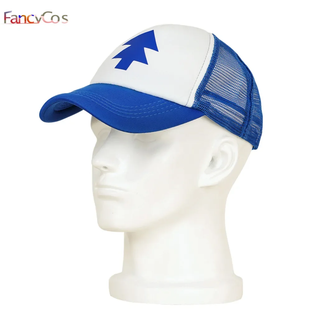 

Game Spring Summer Gravity Falls Dipper Pines Costume Adult Kids Boy Baseball Mesh Trucker Caps Hat Girl Baby Hat