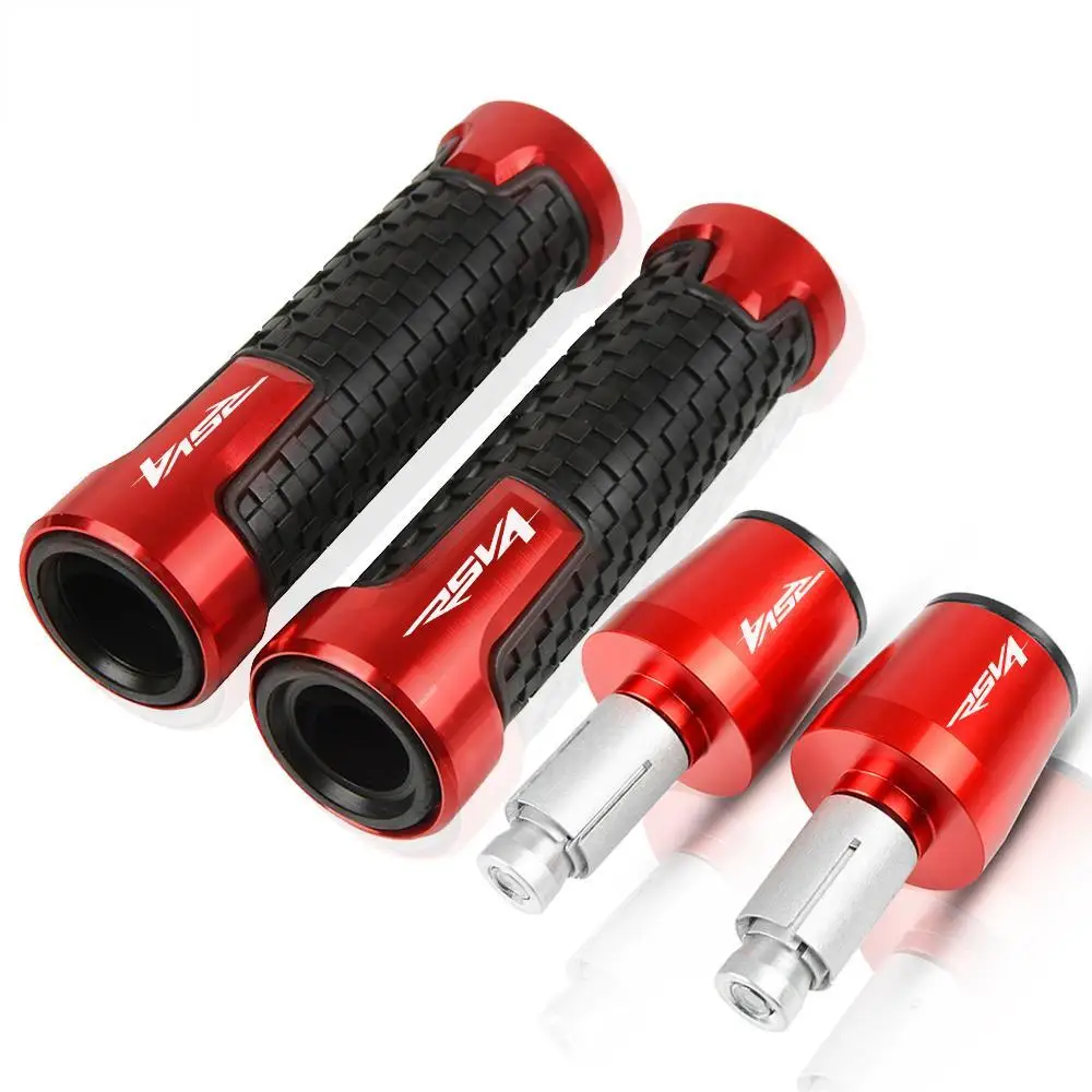 

For Aprilia RSV4 FACTORY RSV4R RSV4RR 2009-2018 RSVR RSVMILLE Motorcycle 7/8"22mm Handlebar Handle Bar Grips Ends Plugs Cover