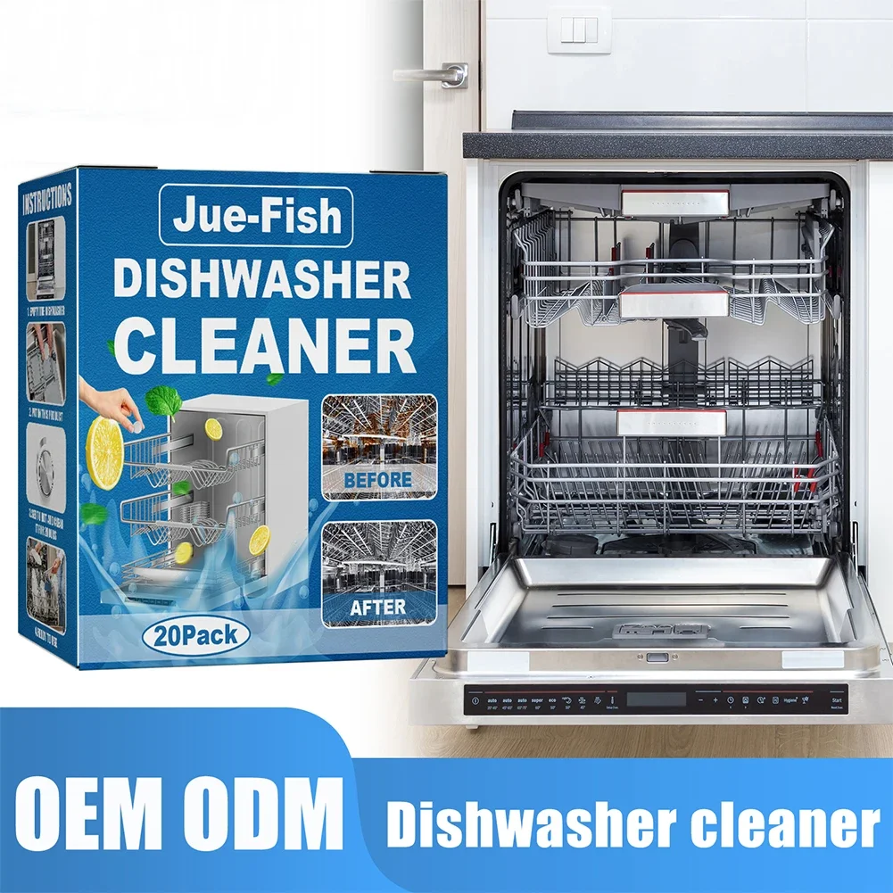 Dishwasher Cleaner Strong Oil Stain Removal Descaling Detergent Tablets Kitchen Cleaning Tools for Dishwasher Washing Machine dishwasher cleaner