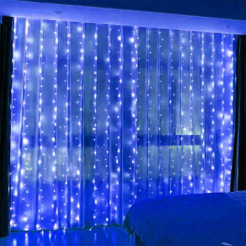 LED Curtain String Lights - USB Powered Fairy Lights for New Year Garland & Christmas Decoration