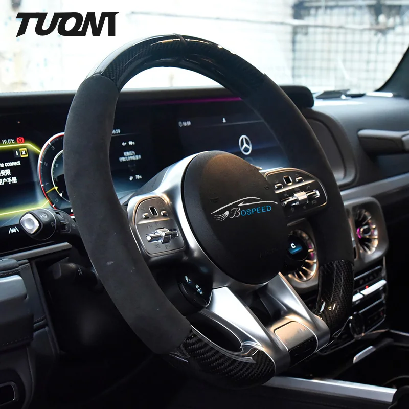 

Carbon Fiber Steering Wheel For Mercedes Benz AMG W204 W205 W211 W203 W212 W176 W213 Cla W210 W124 W177 W221 W222 Suede Heating