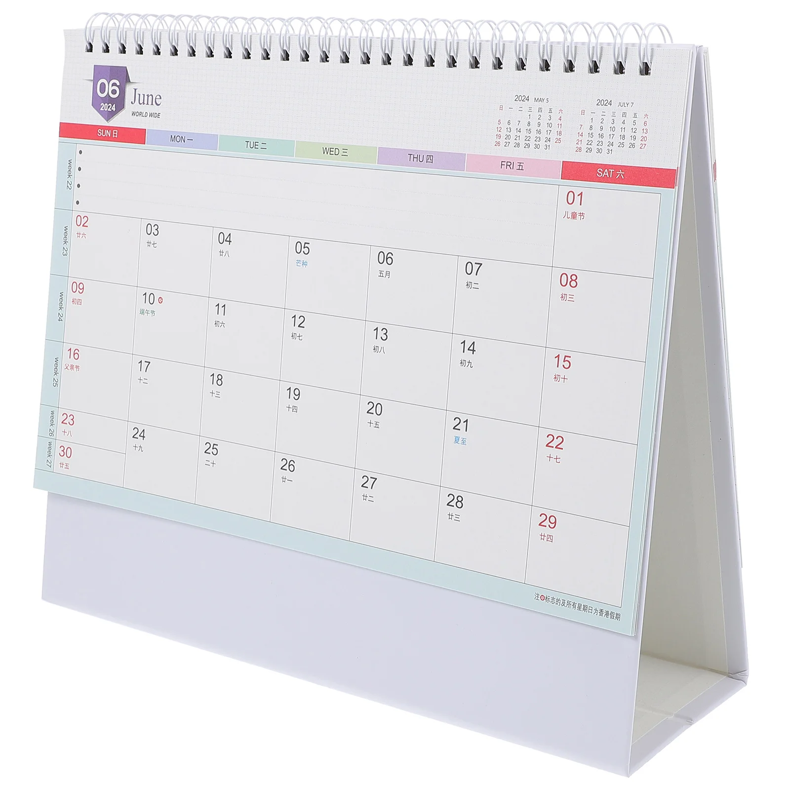 

2024 Desk Calendar Paper Office Decoration Calendars Book Small Standing Flip Countdown Decorative