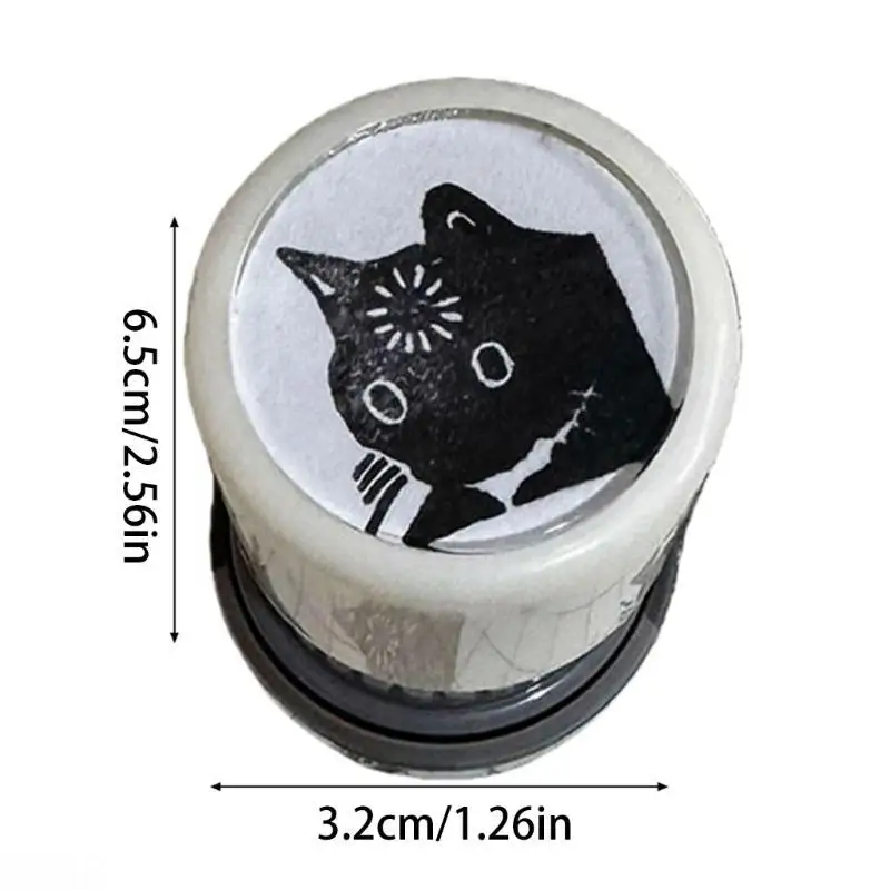 D08B 사무실 사용을 위한 고양이 우표 소형 플라스틱 질감 학교 문구 선물