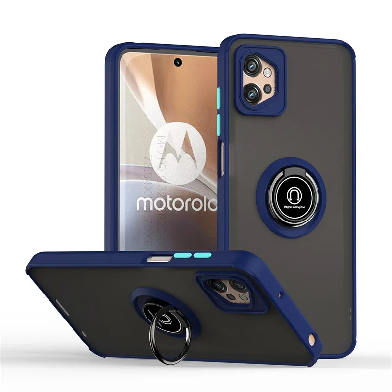 Shockproof Armor Case with Magnet Ring Holder Cover