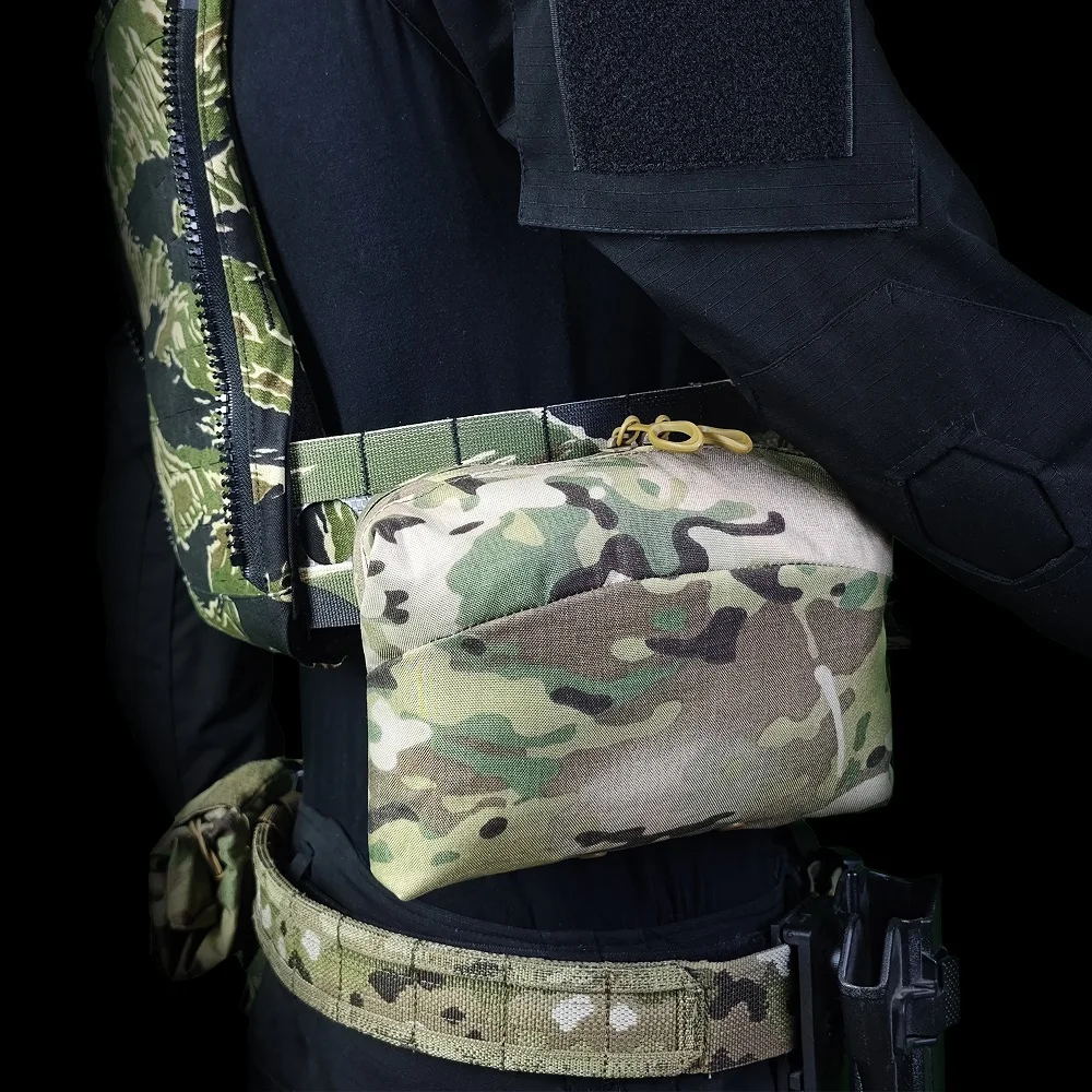 New Transverse 6X9 Sundries Bag Vest Molle Back Panel Accessory Bag Belt Storage Pouch