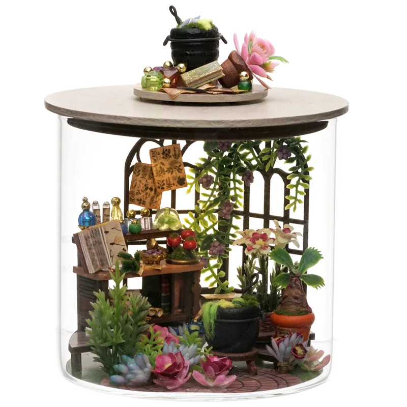 Doll House Kit Dollhouse Accessories Doll House Mini DIY Kit For Doll House Making Assembling Room Models Furniture Wooden Crafts