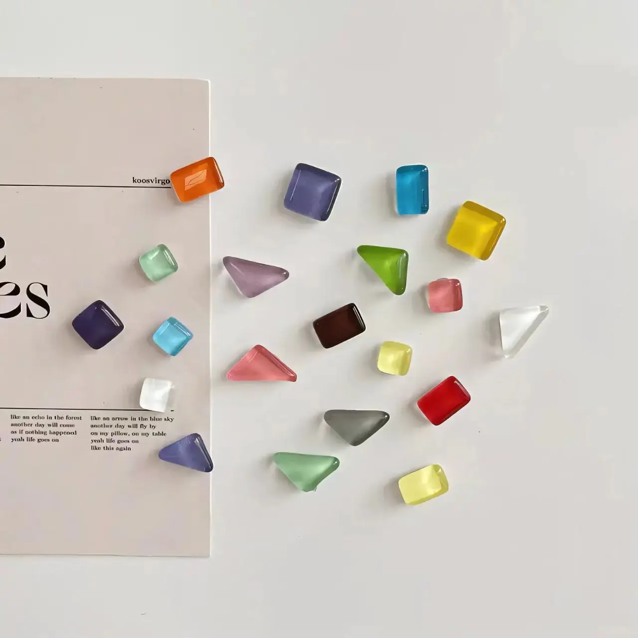 Charming Irregular Glass Figure Magnets for Home and Office Decor