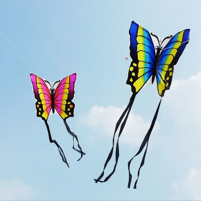 free shipping butterfly kite flying toys outdoor sports game children kite factory ripstop nylon fabric eagle kites koi bird 2