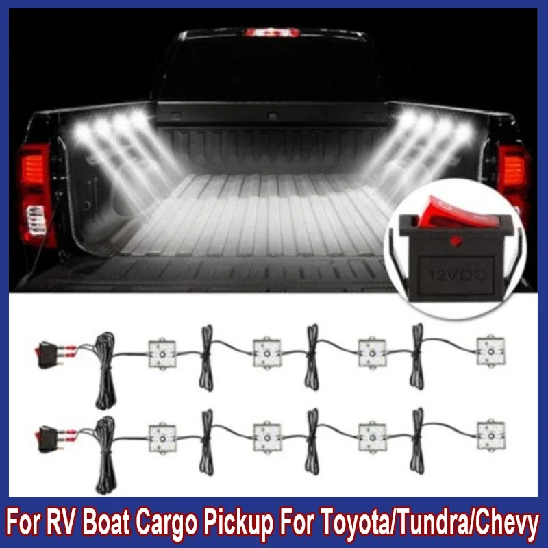 8Pcs Luci A Led Per Auto 6000K Illuminazione Del Letto Del Camion 5730 48 Led Smd Luce Impermeabile Per Rv Boat Cargo Pickup Per Toyota/Tundra/Chevy