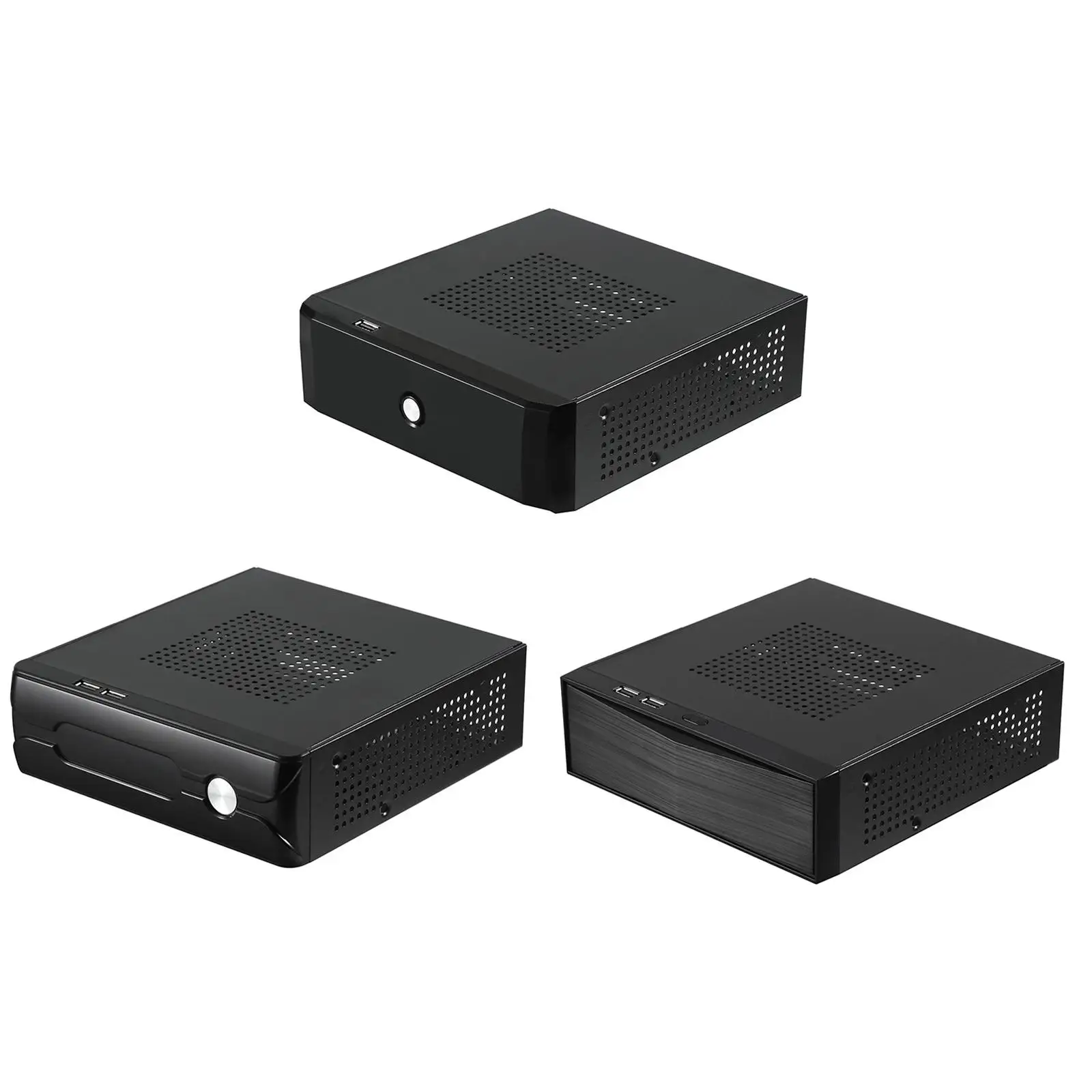 컴퓨터 케이스 수평형 호스트 섀시 금속 게이밍 전원 공급 장치 2.0 USB 컴팩트