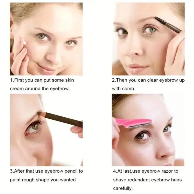 30 Pcs Eyebrow Razor For Women Multipurpose Exfoliating Dermaplaning Tools And Facial Razor With Precision Cover Safety Beauty eyebrow razor set eyebrow razor