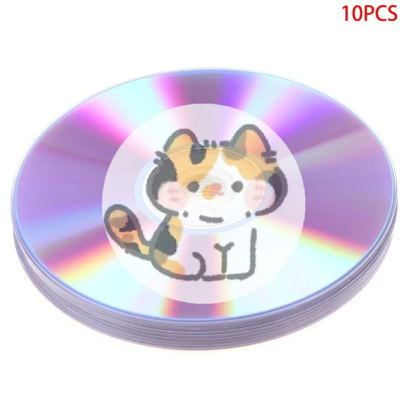 새로운 10개입 3724/3725 CD-R 블랭크 디스크 녹음 가능 컴팩트 디스크 700MB/80분/52배속 CD-R 블랭크 디스크 4.7GB/120분/16배속
