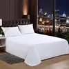 One Piece of Single Bed Sheetss (Excluding Pillowcases and Pillow Cores) Washed Material Pure White Hotel Bed Sheetss B&B Single and Double Home Use 3