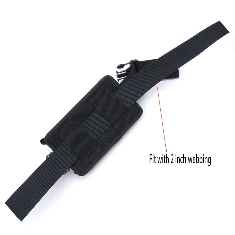 New 2Pcs Spare Black 1680D Nylon Scuba Diving Weight Belt Pockets With Quick Release Buckle -22.5X15x5cm 5