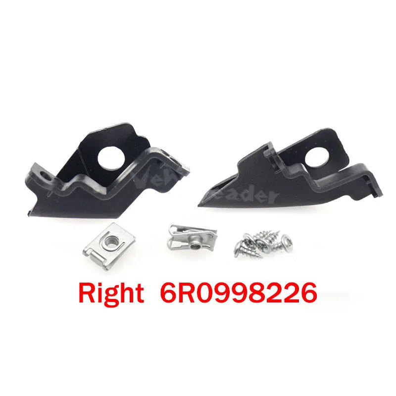 thumbnail image 2 of Pair Left Right Headlight Bracket Repair Kit Mount Clip For BMW 5 2 of 12