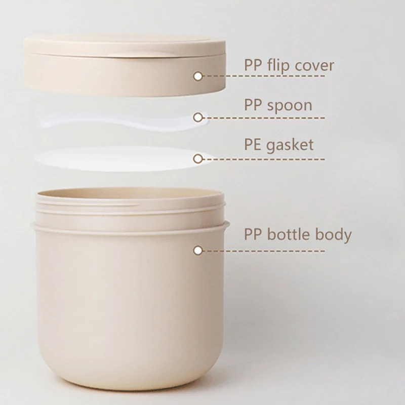 1pcs 300/400ml Refillable Makeup Remover Jar With Spoon Plastic Empty Makeup Jar Pot Travel Face Cream Lotion Cosmetic Container Sd9a0b0bbdafb4412a635d357f667066aO