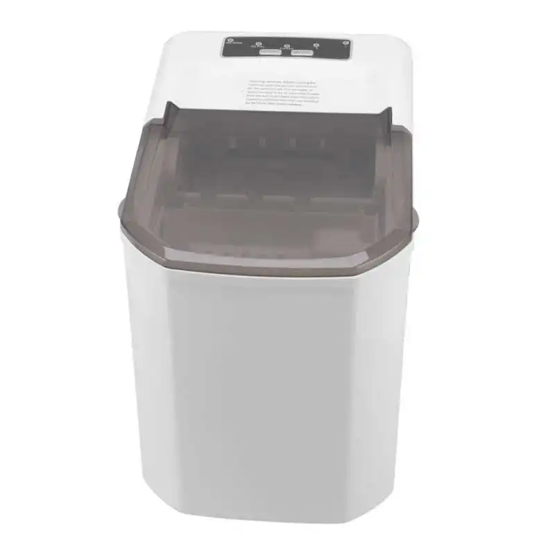 Portable Countertop Ice Maker 160W Full Automatic Edible 9 Ice Cubes in 8 Mins Durable ABS Cube Maker for Home Bar Office