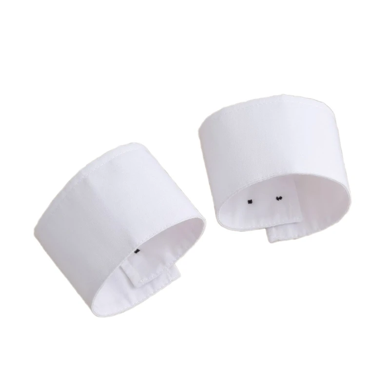 Simple Wrist Cuffs Detachable Wristband Elegant Black Buttons Shirt Style False Simple Cuffs for Sweater DropShip