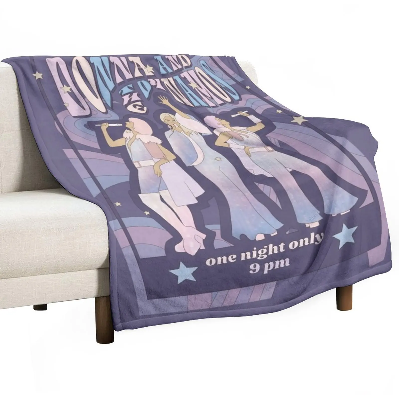 

Donna and the Dynamos Concert Poster Throw Blanket Dorm Room Essentials Sofa Quilt Hair Blanket