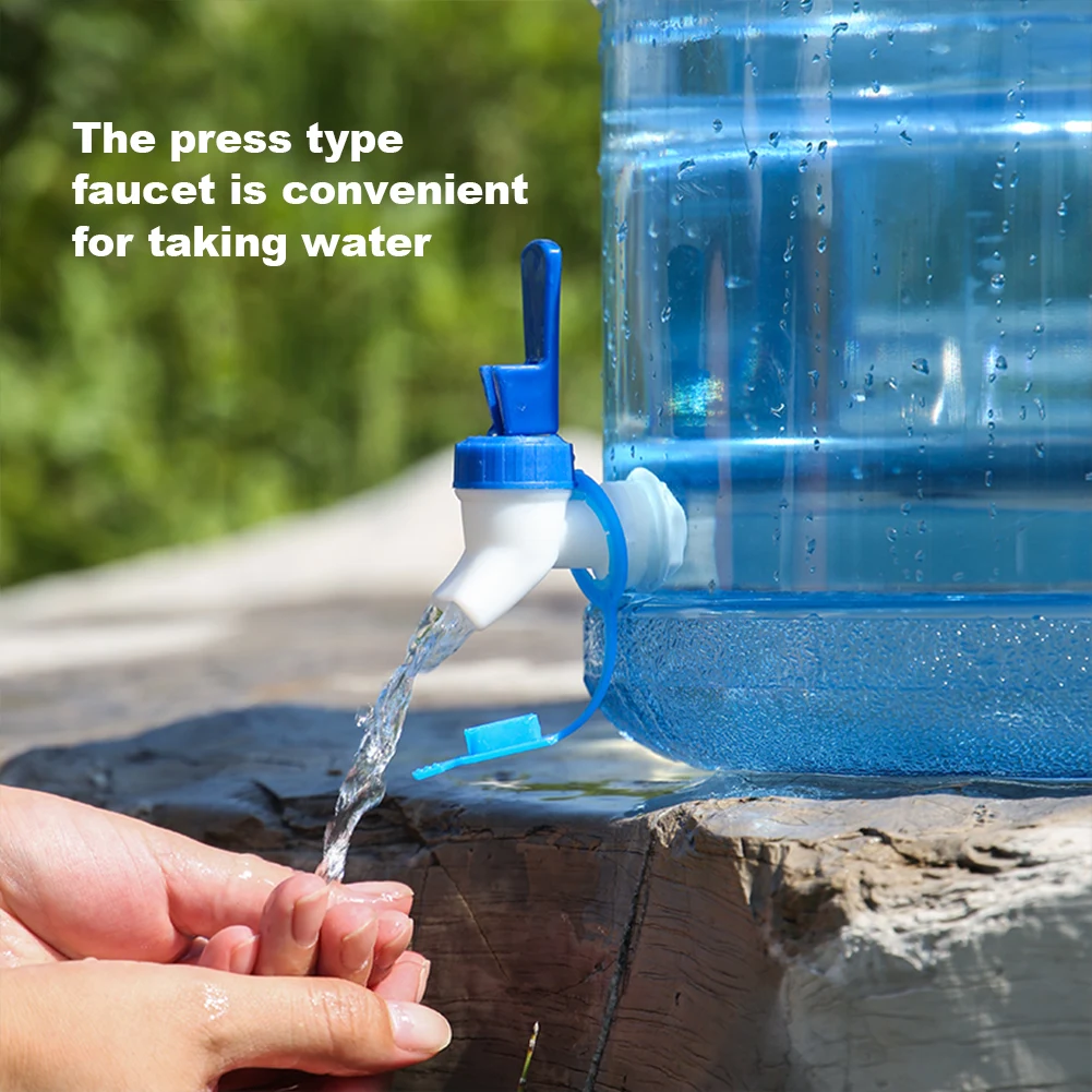 7.5/11.3L Portable Water Bucket Driving Pure Water Tank Container with Faucet for Outdoor Camping Cooking Picnic Hiking