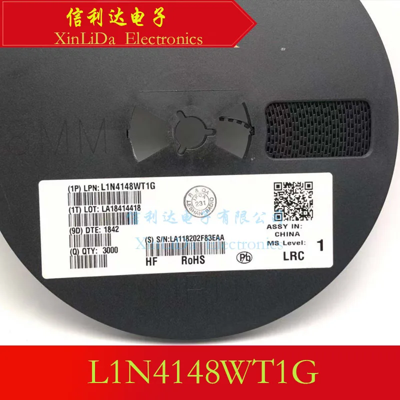 

Новый и оригинальный коммутационный диод L1N4148WT1G 1N4148 SOD123 с маркировочным кодом T4