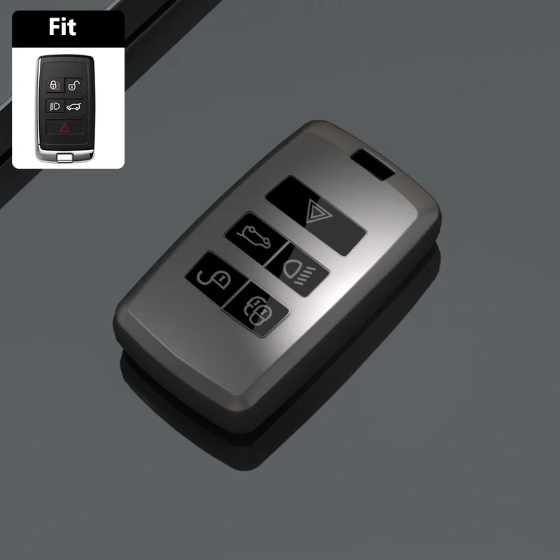Titanium Gray Car Key Case Cover - TPU FOB Protector