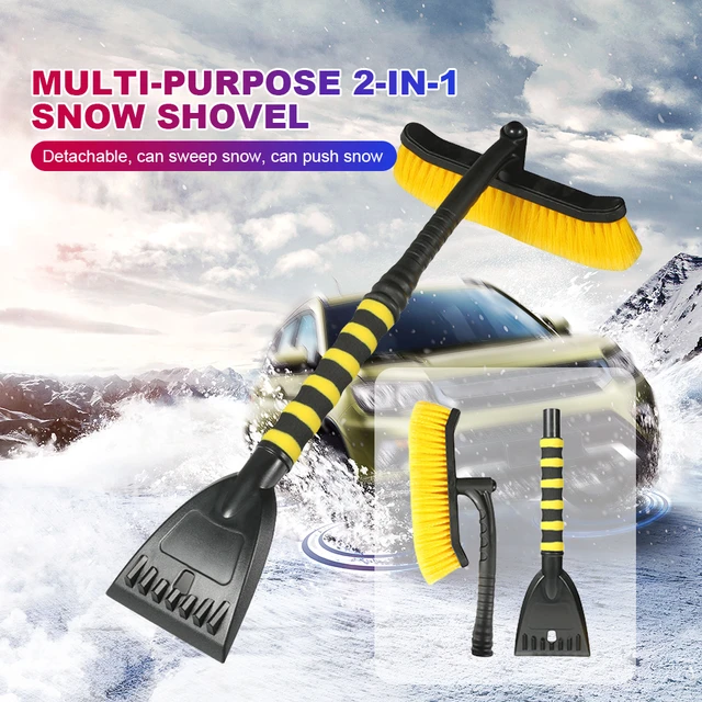 Car Snow Shovel Ice Scraper Snow Brush Detachable Windshield Snow Remove  Broom Extendable Winter Auto Cleaner Tool Accessories - AliExpress