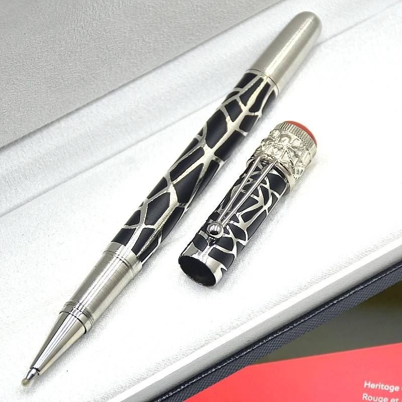 

Limited Edition Heritage Series 1912 Matte Black Rollerball Pen MB Ballpoint Pen Unique Spider Cap Office Writing Fountain Pens