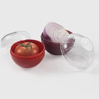 Onion/Tomato Shape Fresh-Keeping Box Refrigerator Storage Kitchen Gadgets for Friend Family Neighbors Gift PR Sale 1