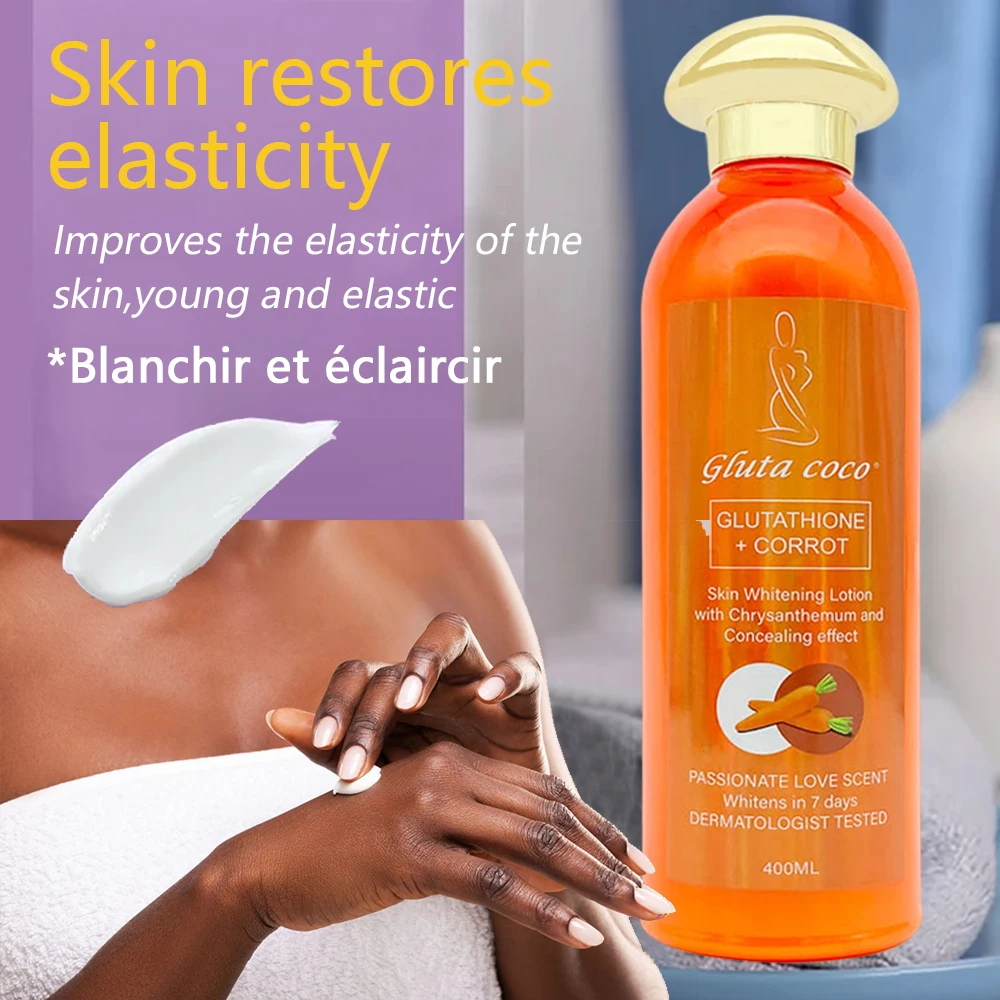 Gluta Master GLUTATHIONE+CORROT Skincare Set Lightening Moisturising Exfoliating Smooth Speedy Glowing skin for Dark Skin Women 4