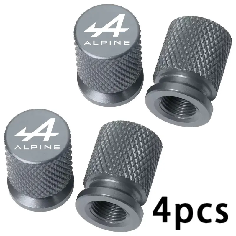 4PCS Colorful Car Tire Valve Caps - Vibrant Automotive Accessories